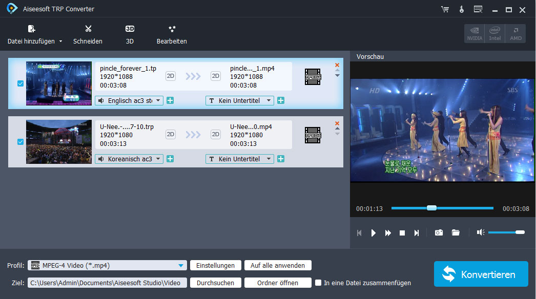 TRP Converter Screenshot