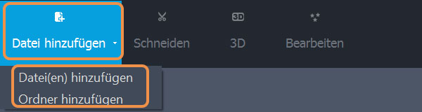 Ausgabeformat auswählen - TRP in MPEG umwandeln