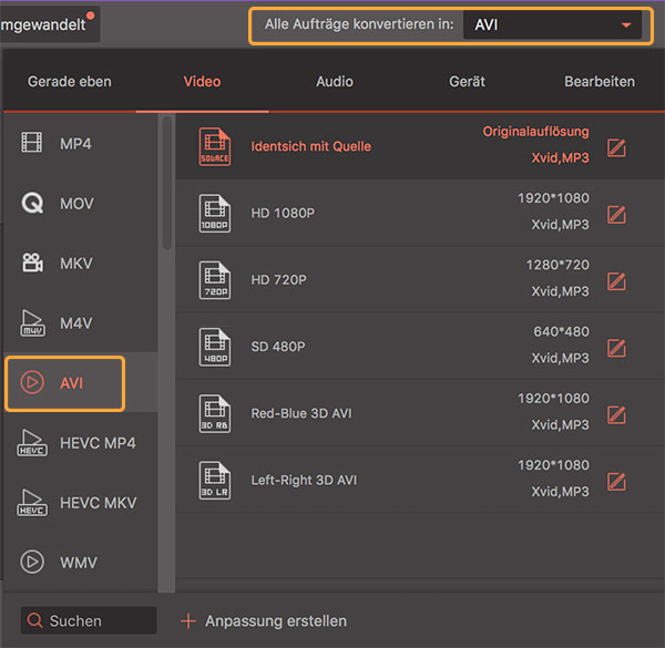 TRP AVI Converter Mac, TRP in AVI umwandeln Mac