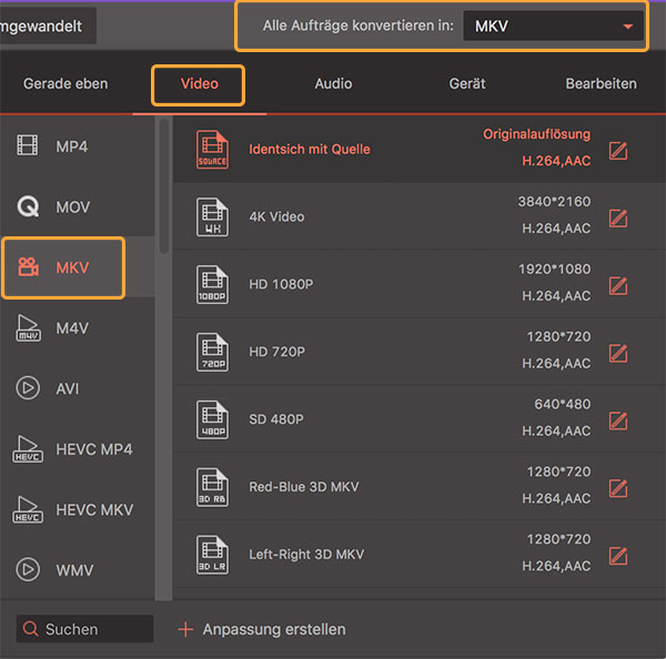 TRP MKV Converter Mac, TRP in MKV umwandeln Mac